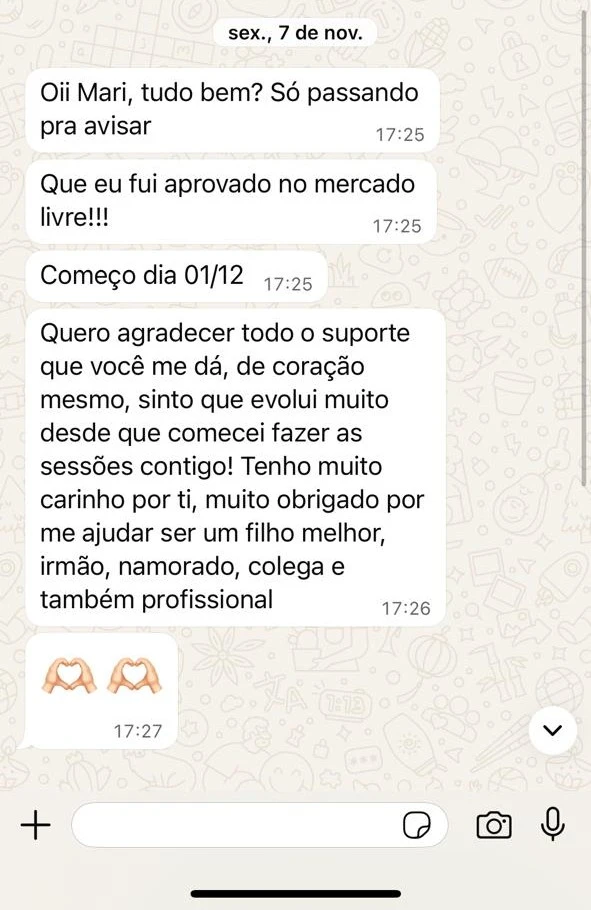 Depoimento WhatsApp 1